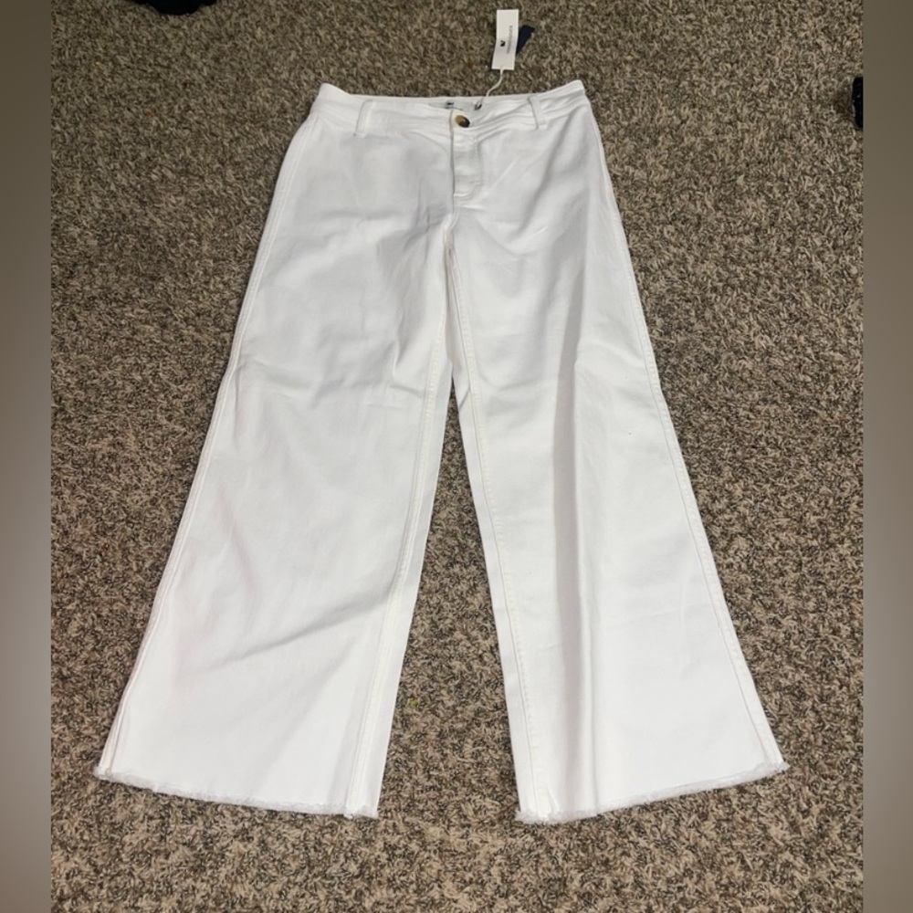 Vineyard Vines White High Rise Straight Crop Jeans – Size 26 – NWT